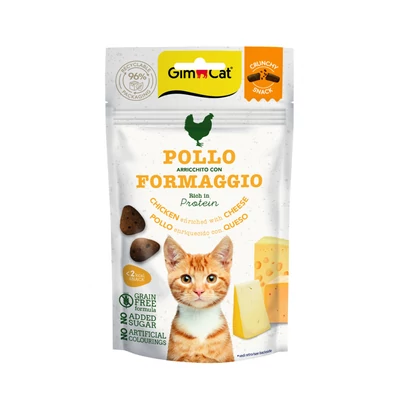 GimCat Snack - csirke &amp; sajt 50 g