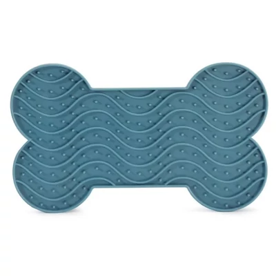 Lick Mat Szilikonos csont alakú nyalogatós tapadókoronggal 15x9 cm