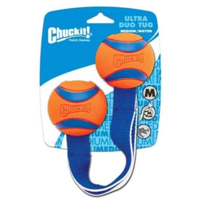 Chuckit! Ultra Duo Tug szalagos labda M 6cm