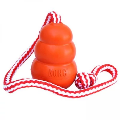 KONG Aqua M narancs - dobókötéllel