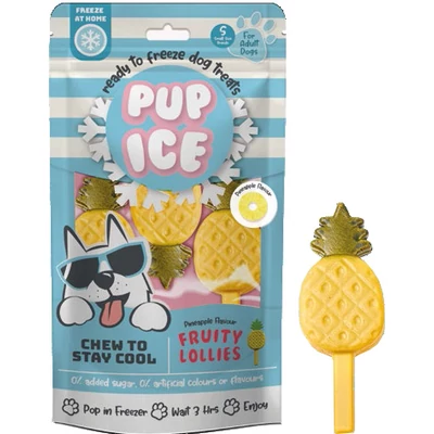 Pup Ice Fruity Lollies Ananász (S) 3 db/90 g