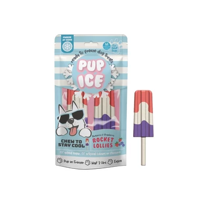 Pup Ice Rocket Lollies Eper&amp;Áfonya (M) 2 db/90 g