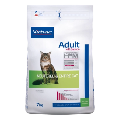 Virbac HPM Adult With Salmon Neutered &amp; Entire Cat 7 kg