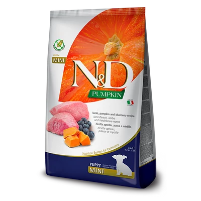N&D Dog Puppy Mini Pumpkin /Bárány,Áfonya,S.tök/ 800 g