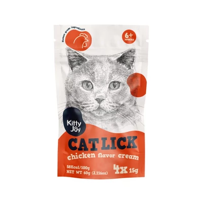 Kitty Joy Cat Lick - Csirke 4x15g