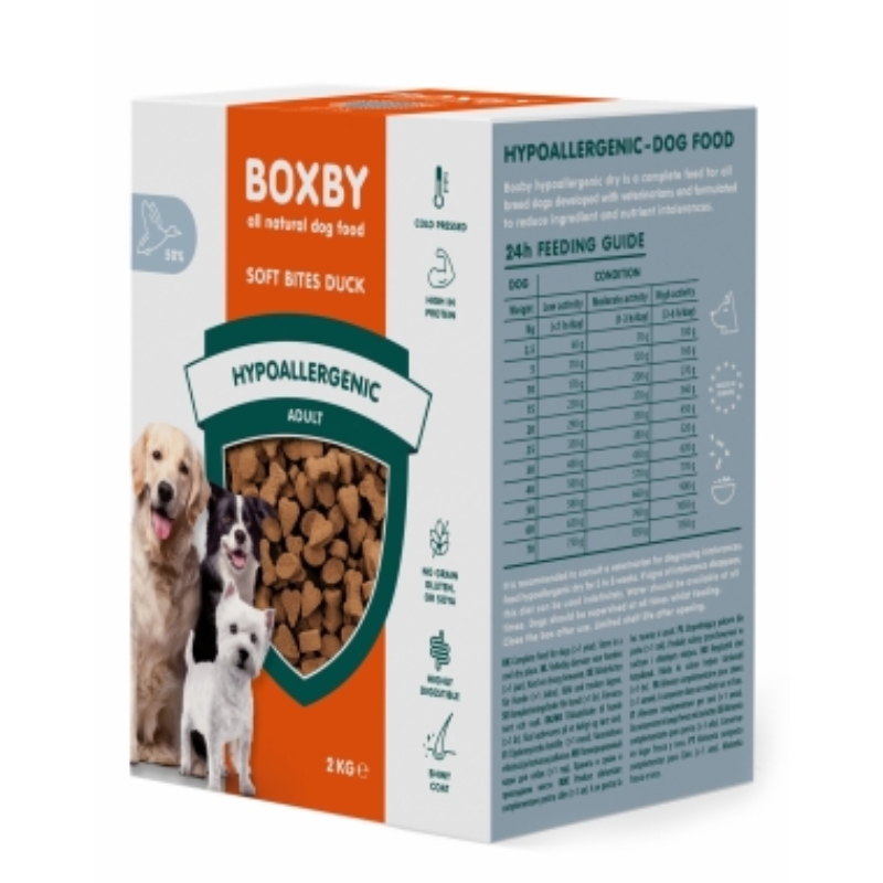 Boxby Hypoallergenic Soft Bites  - Kacsa 2 kg