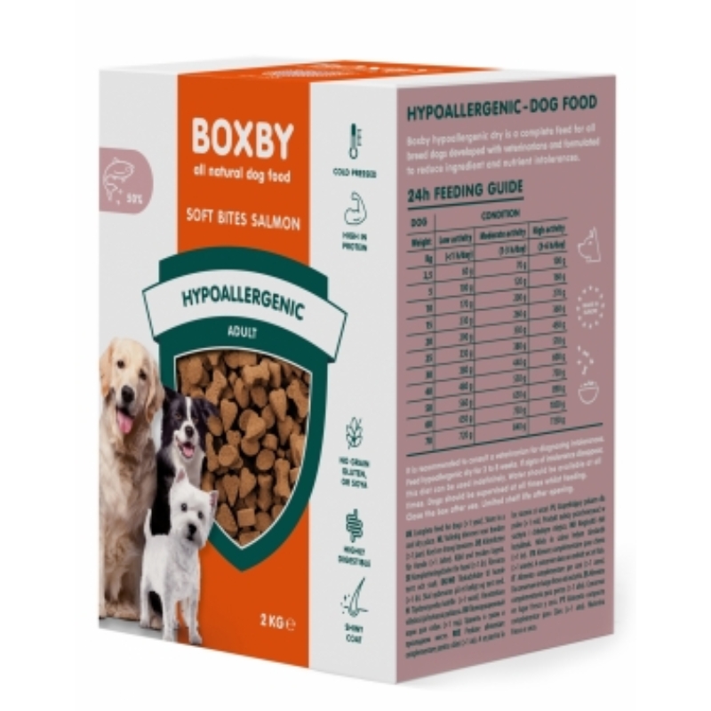 Boxby Hypoallergenic Soft Bites  - Lazac 2 kg