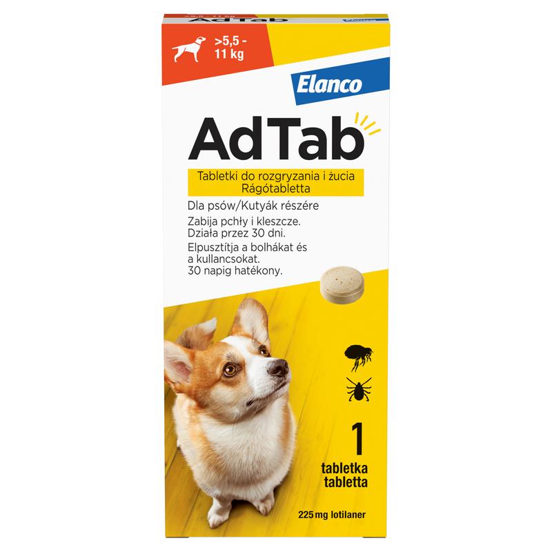 AdTab Rágótabletta Kutya 5,5-11 kg