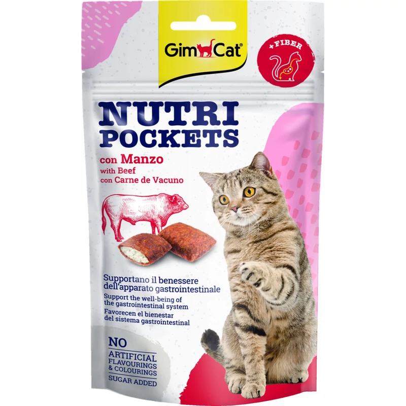 GimCat Nutri Pockets Marha 60 g