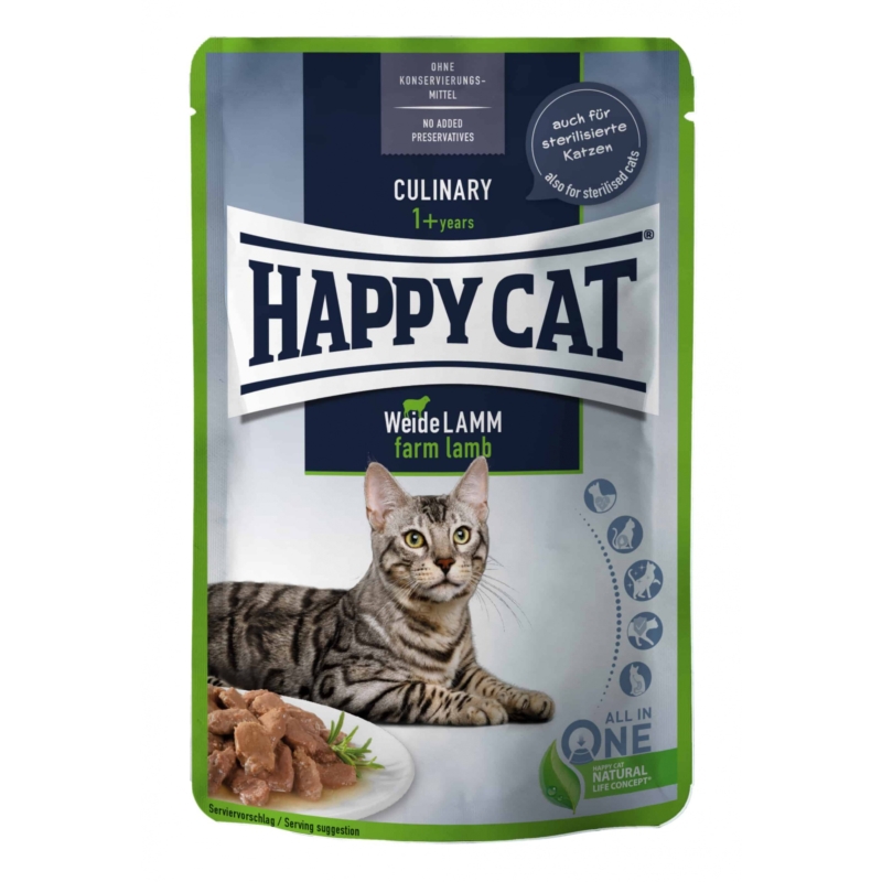 Happy Cat Pouch Szósz Culinary 85g - Bárány
