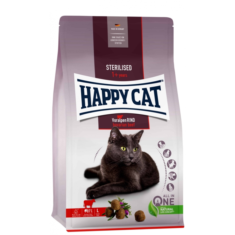 Happy Cat Adult Sterilised - Marha 10 kg