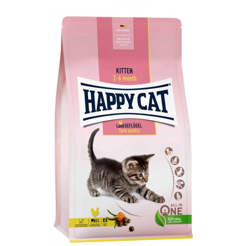 Happy Cat Kitten - Baromfi 1,3 kg