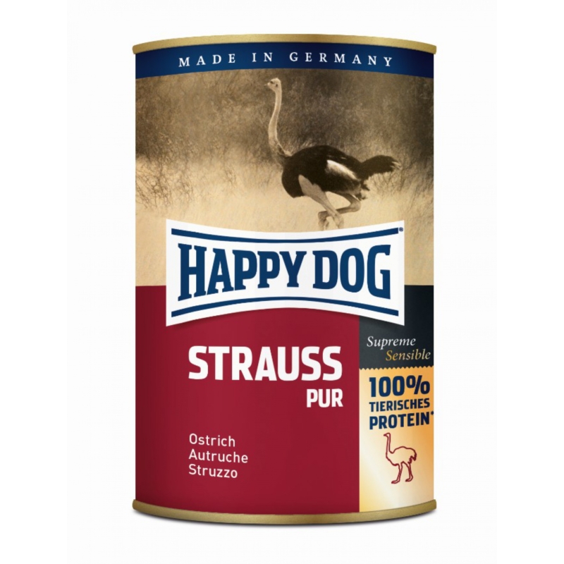 Happy Dog Sensible Strauß Pur - Strucc 400 g