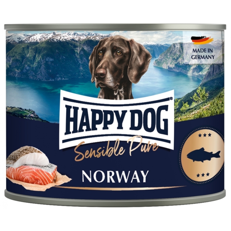 Happy Dog PUR Konzerv Norway - Lazac 200 g