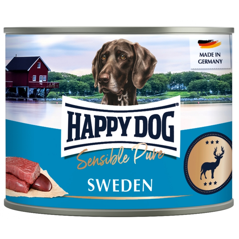 Happy Dog Pur Konzerv Sweden - Vad 200 g