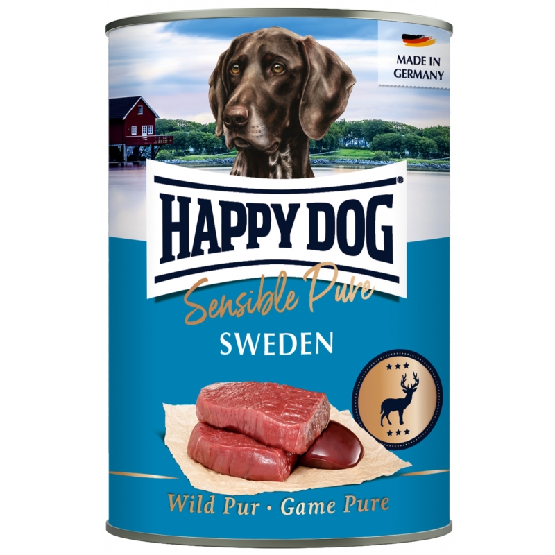 Happy Dog Pur Konzerv Sweden - Vad 400 g