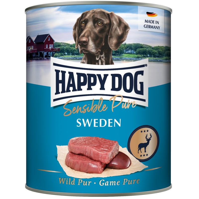 Happy Dog Pur Konzerv Sweden - Vad 800 g