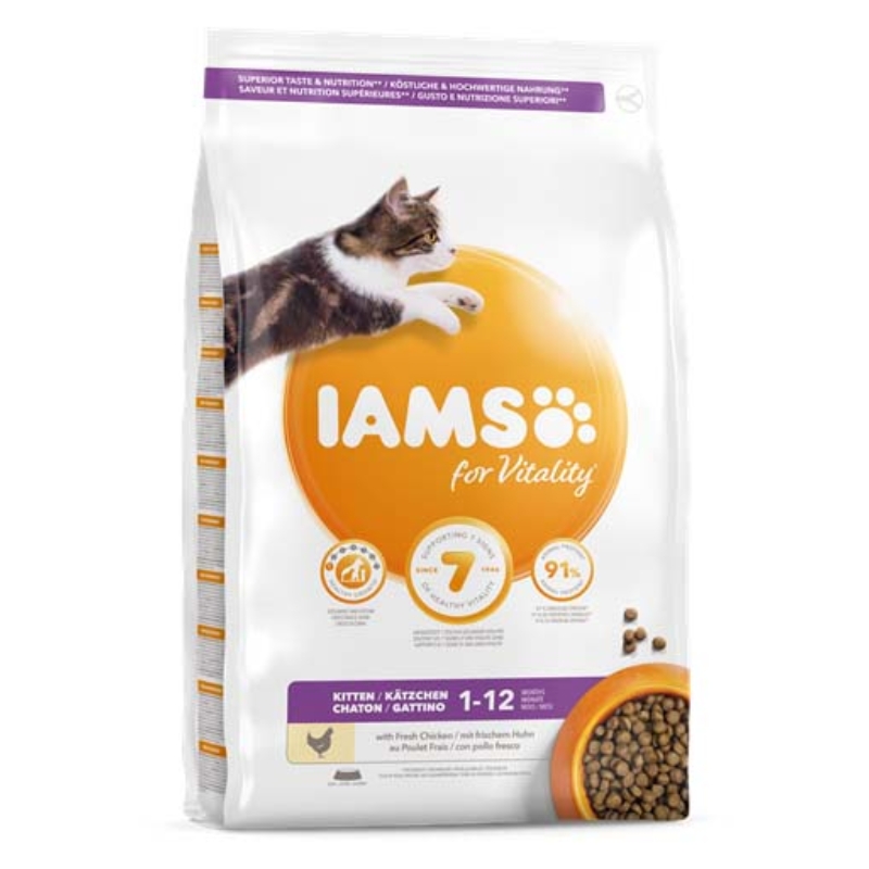 IAMS CAT Kitten csirke 800 g