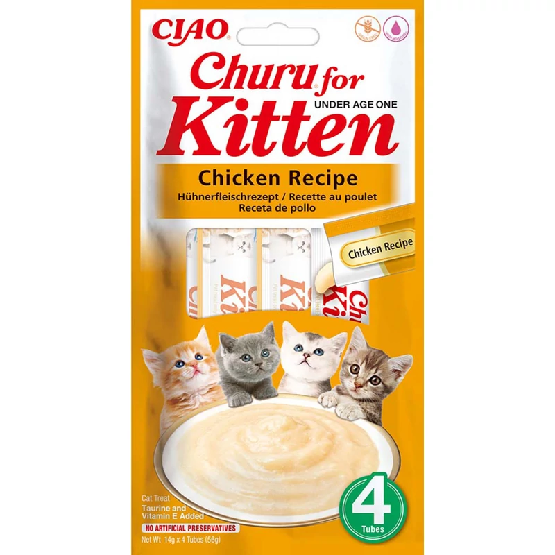 Churu Cat Kitten Csirke 4x14 g