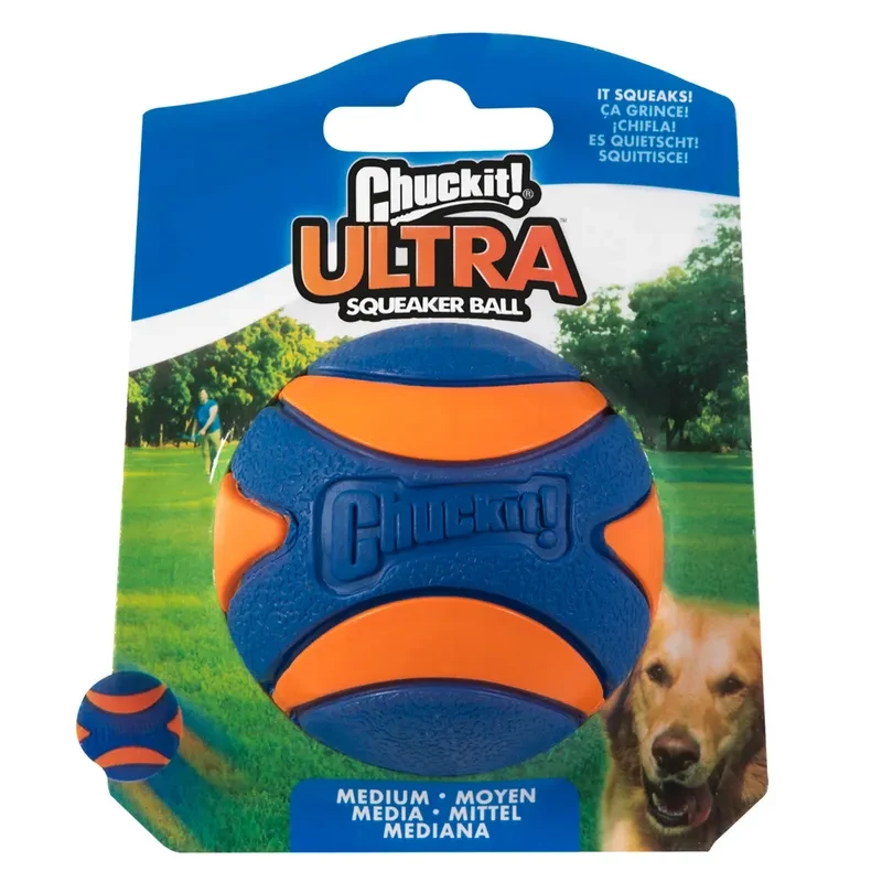 Chuckit! Ultra Squeker labda M 6cm 2db