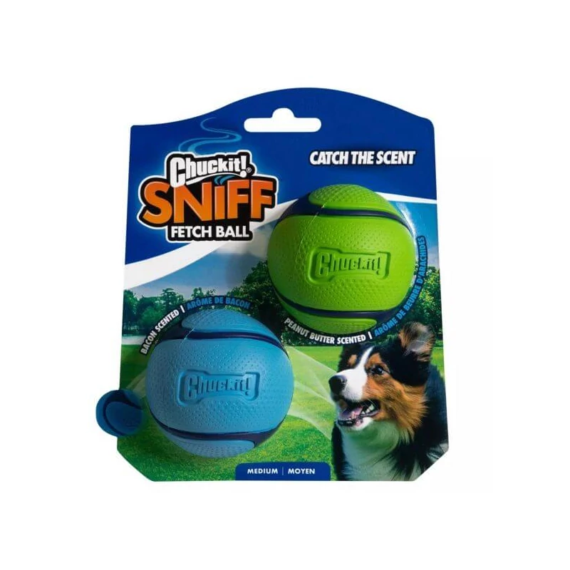 Chuckit! Sniff Fetch labda DUO bacon és mogyoróvaj