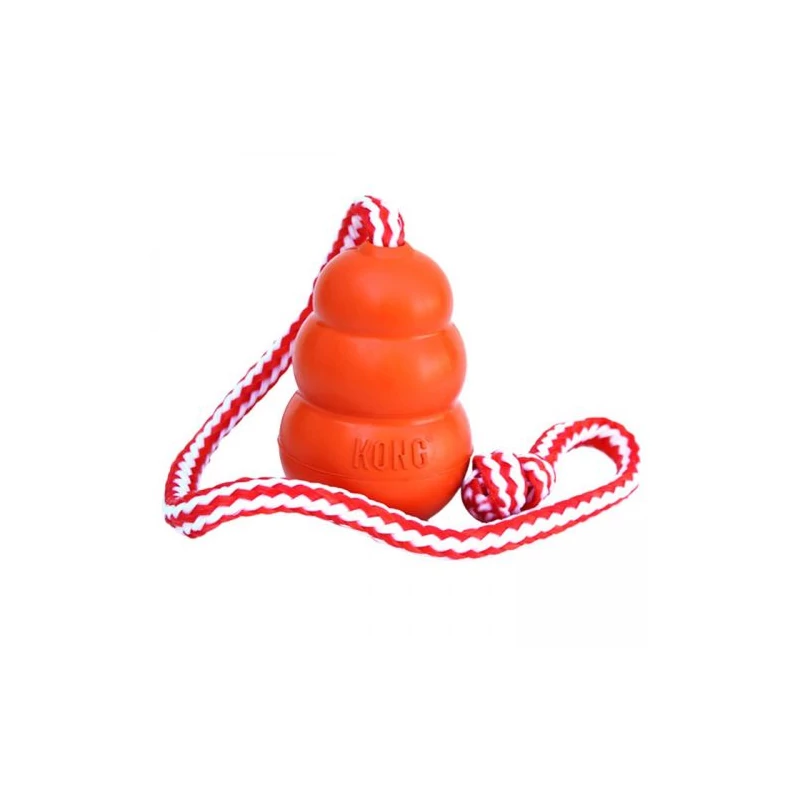 KONG Aqua M narancs - dobókötéllel