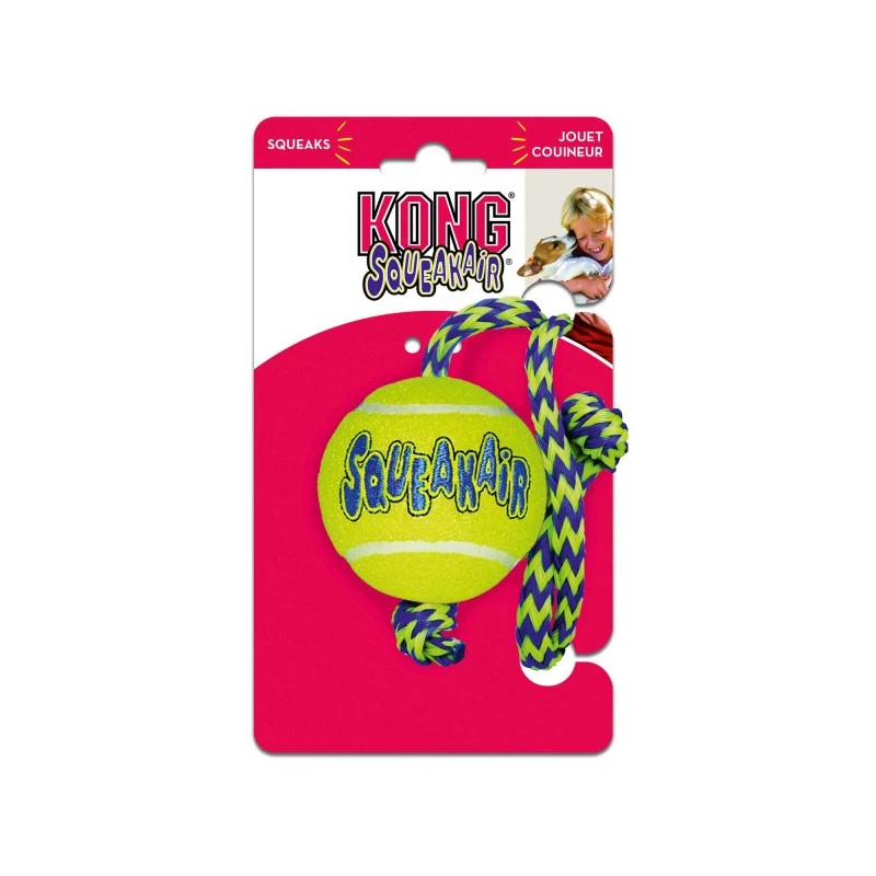 KONG Squeakair kötéllel M