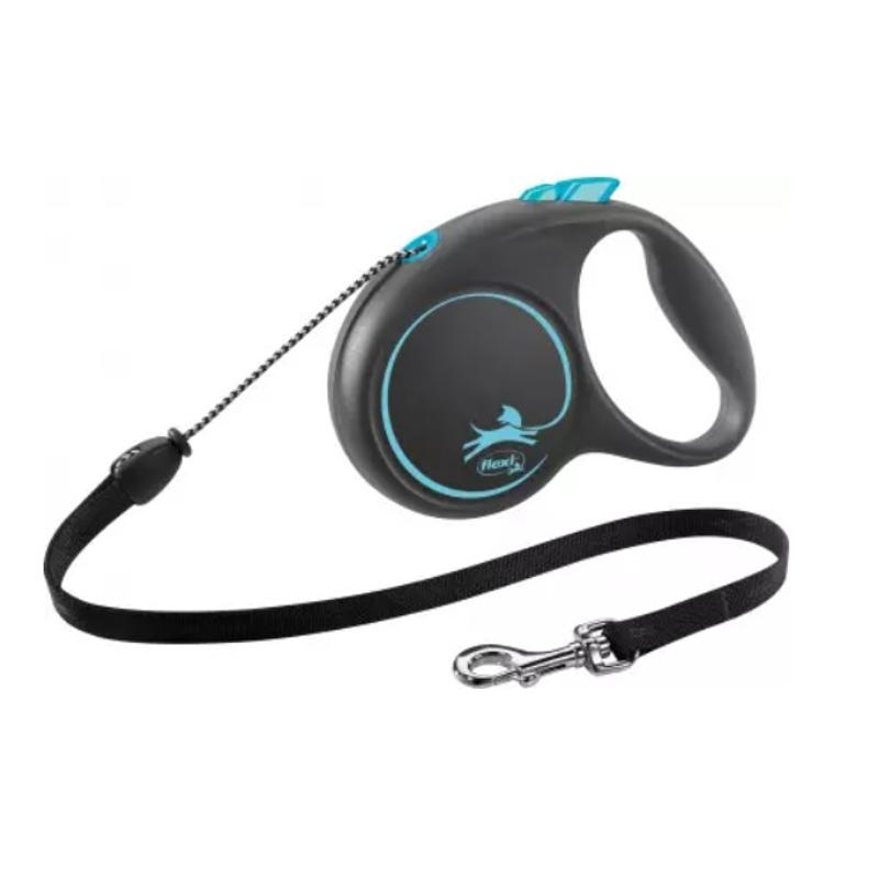 Flexi Black Design S Zsinóros 5 m 12 kg-ig Kék