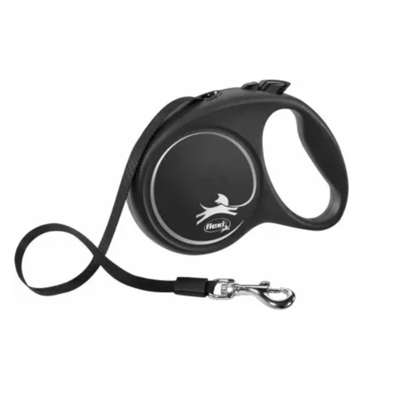 Flexi Black Design L Szalag 5 m Ezüst