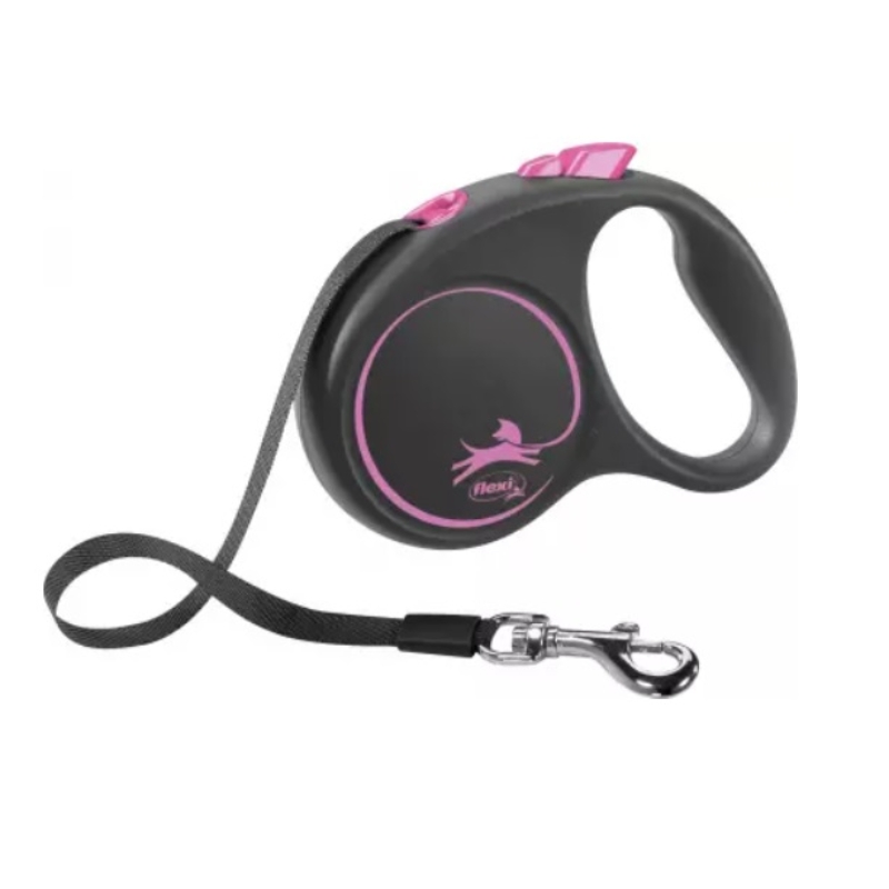 Flexi Black Design L Szalag 5 m Pink