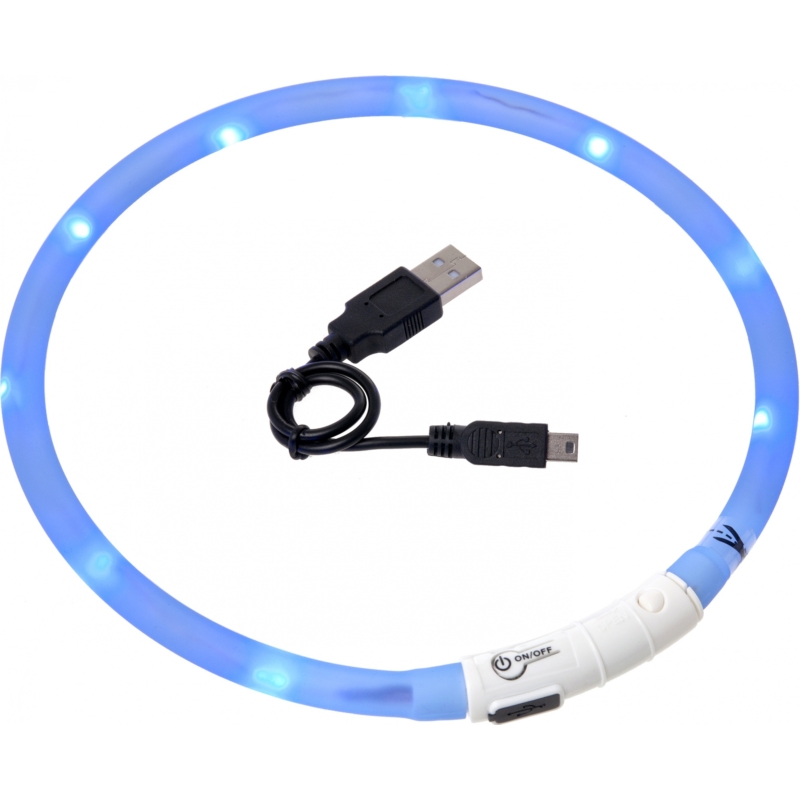 FGO Nyakörv Vil. LED+USB Kék 70 cm