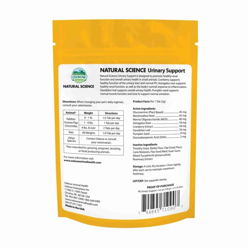 Oxbow Natural Science Urinary Support 120g