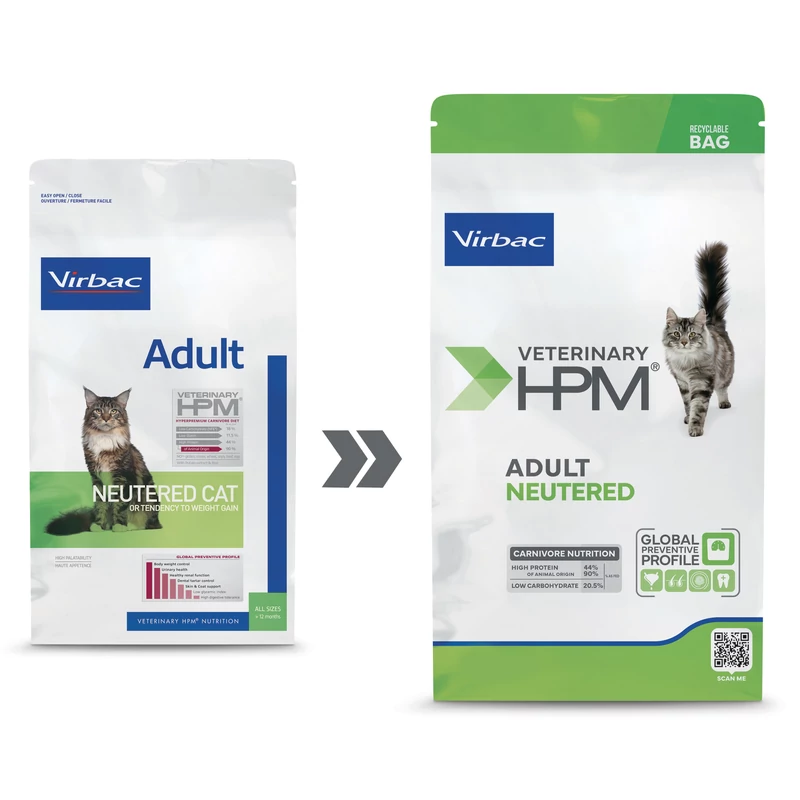 Virbac HPM Adult Neutered Cat 12 kg