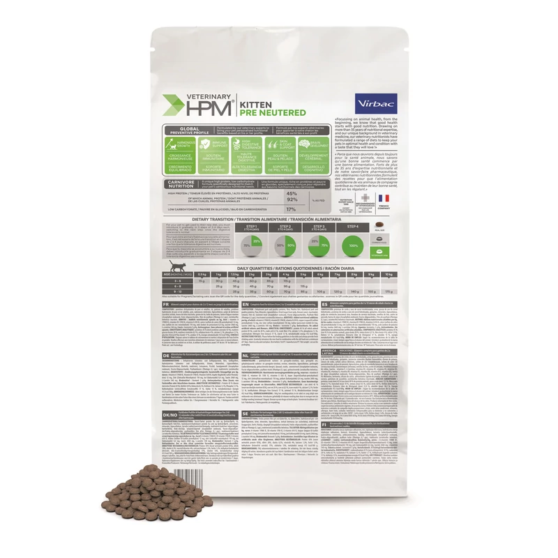 Virbac HPM Kitten Pre Neutered Cat 3 kg