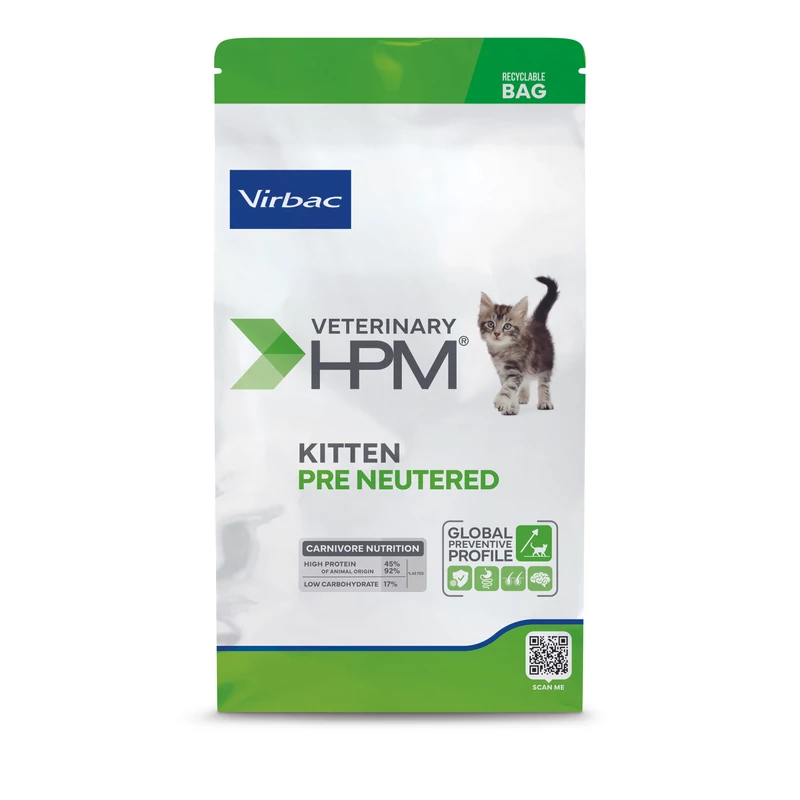 Virbac HPM Kitten Pre Neutered Cat 0,4 kg