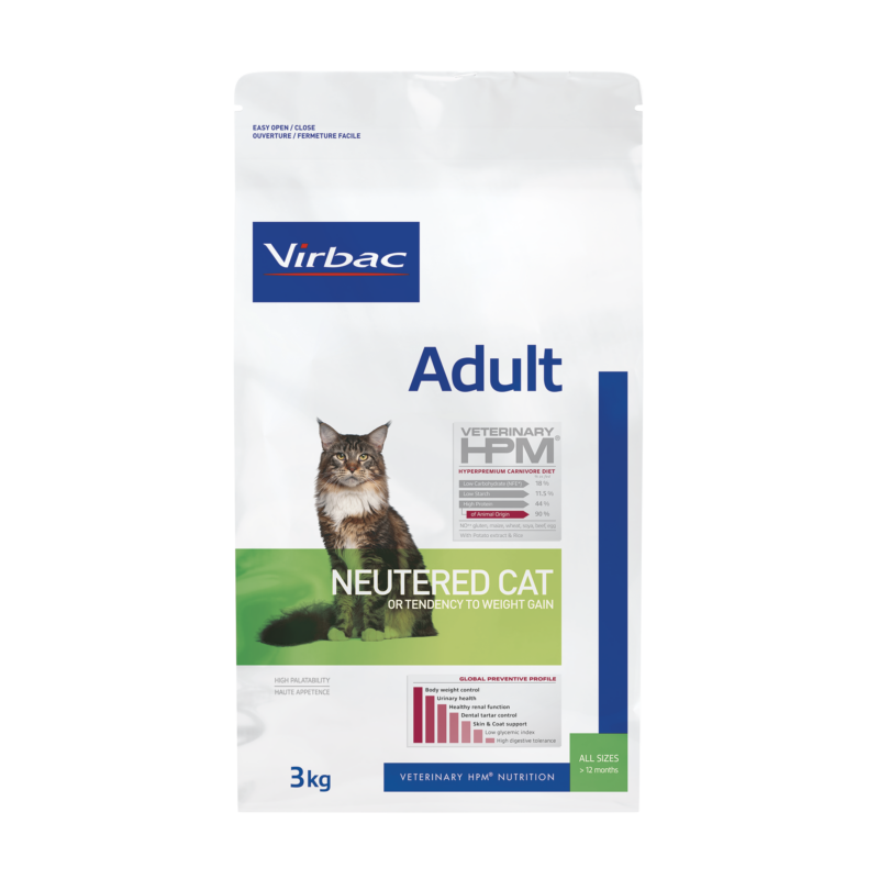 Virbac HPM Adult Neutered Cat 3 kg