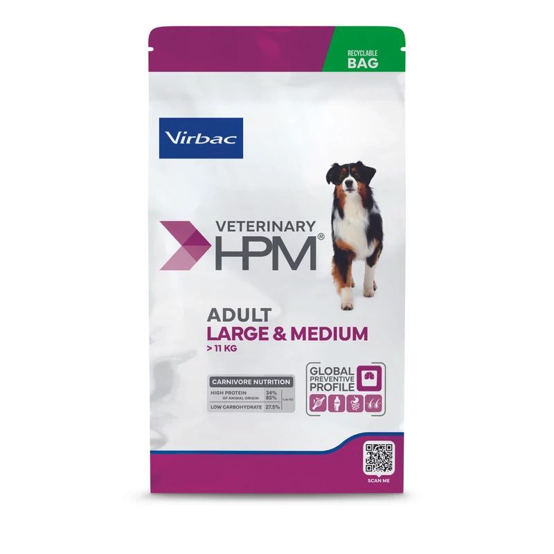 Virbac HPM Adult Dog Large & Medium 12 kg