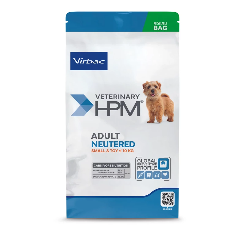 Virbac HPM Adult Neutered Dog Small & Toy 1,5 kg