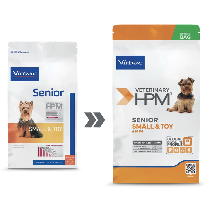 Virbac HPM Senior Dog Small & Toy 1,5 kg