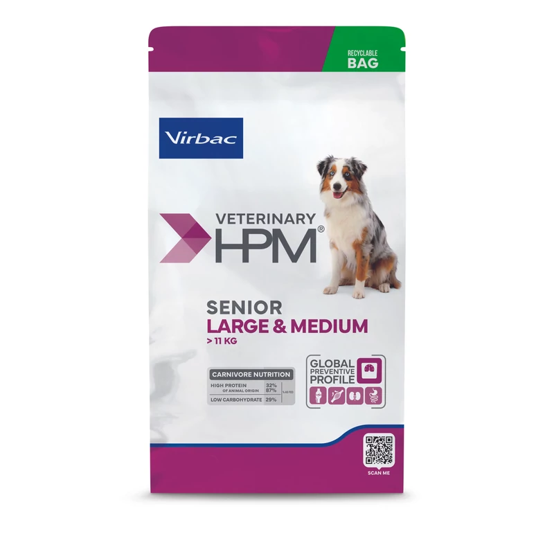 Virbac HPM Senior Dog Large & Medium 12 kg
