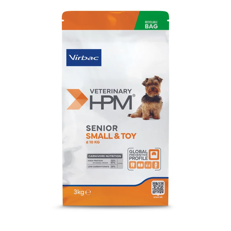 Virbac HPM Senior Dog Small & Toy 3 kg