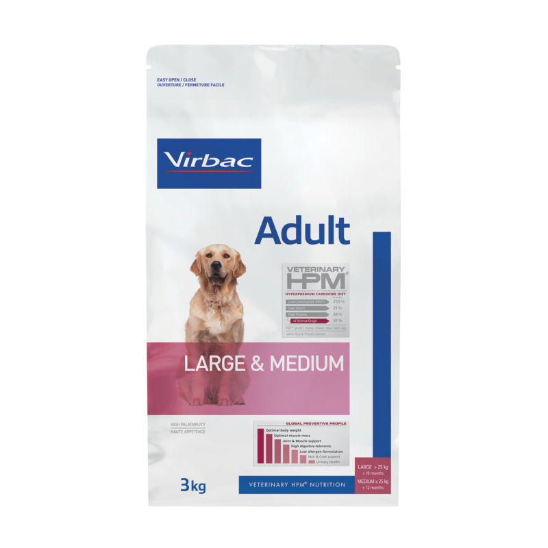 Virbac HPM Adult Dog Large & Medium 3 kg