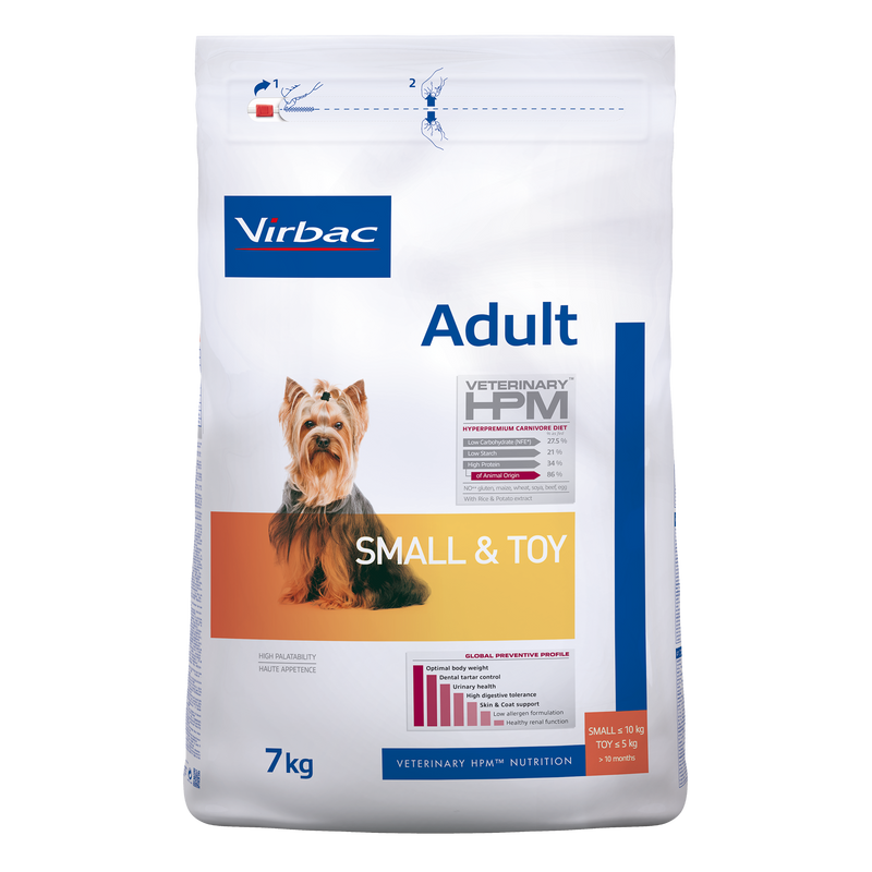 Virbac HPM Adult Dog Small & Toy 7 kg