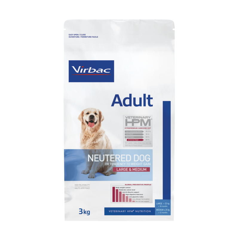 Virbac HPM Adult Neutered Dog Large & Medium 3 kg