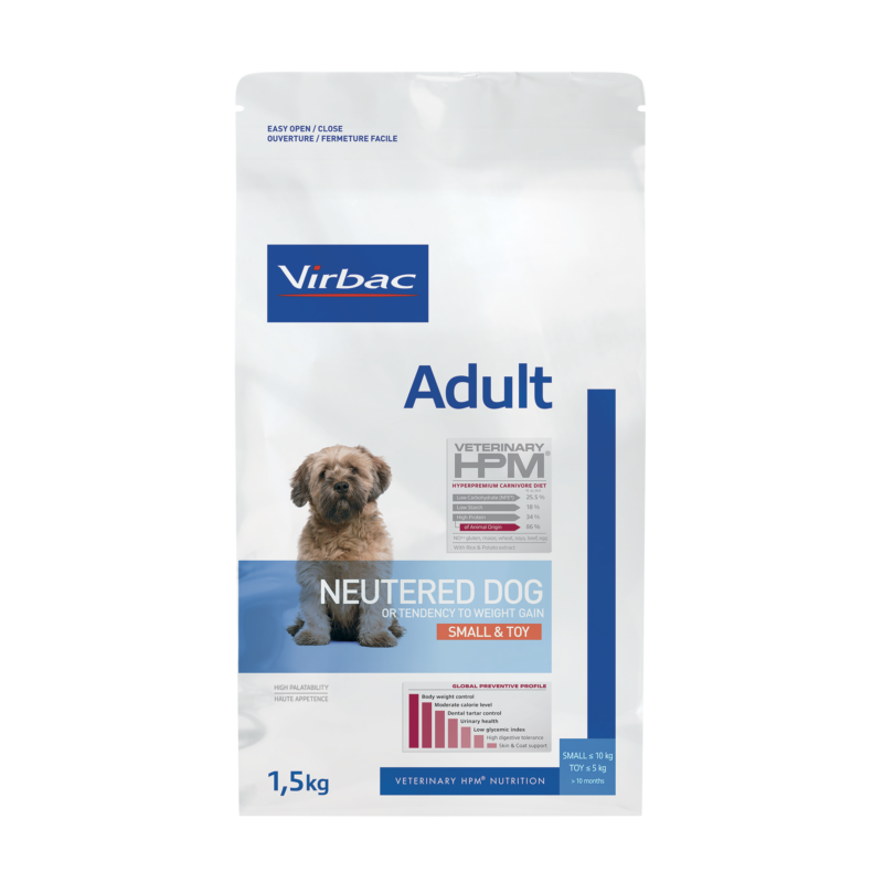 Virbac HPM Adult Neutered Dog Small & Toy 1,5 kg