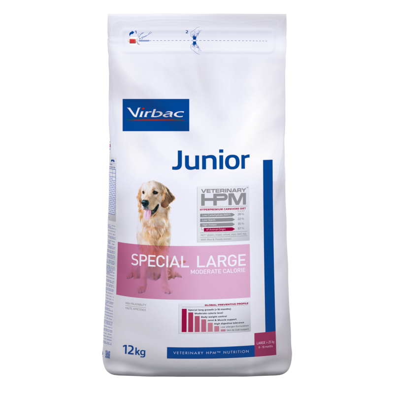 Virbac HPM Junior Dog Special Large 12 kg