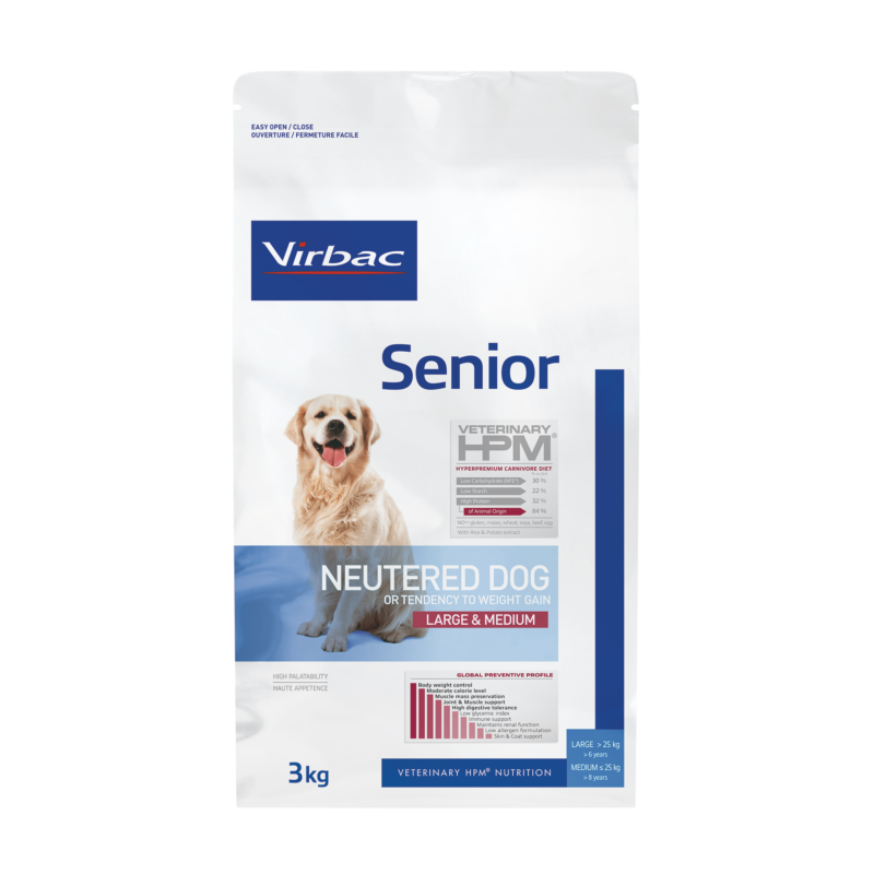 Virbac HPM Senior Neutered Dog Large & Medium 3 kg
