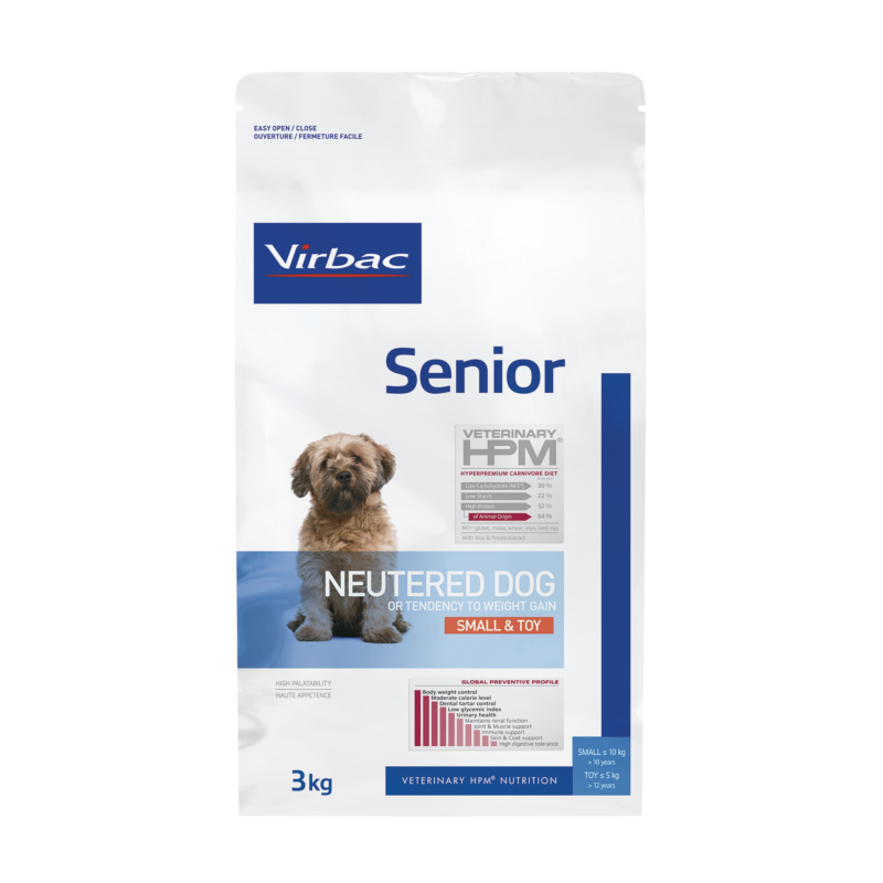 Virbac HPM Senior Neutered Dog Small & Toy 3 kg