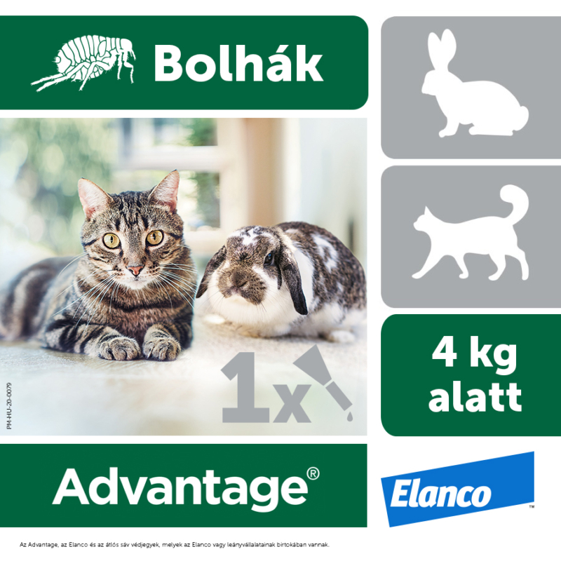 Advantage Cat 0,4 ml (4 kg-ig)