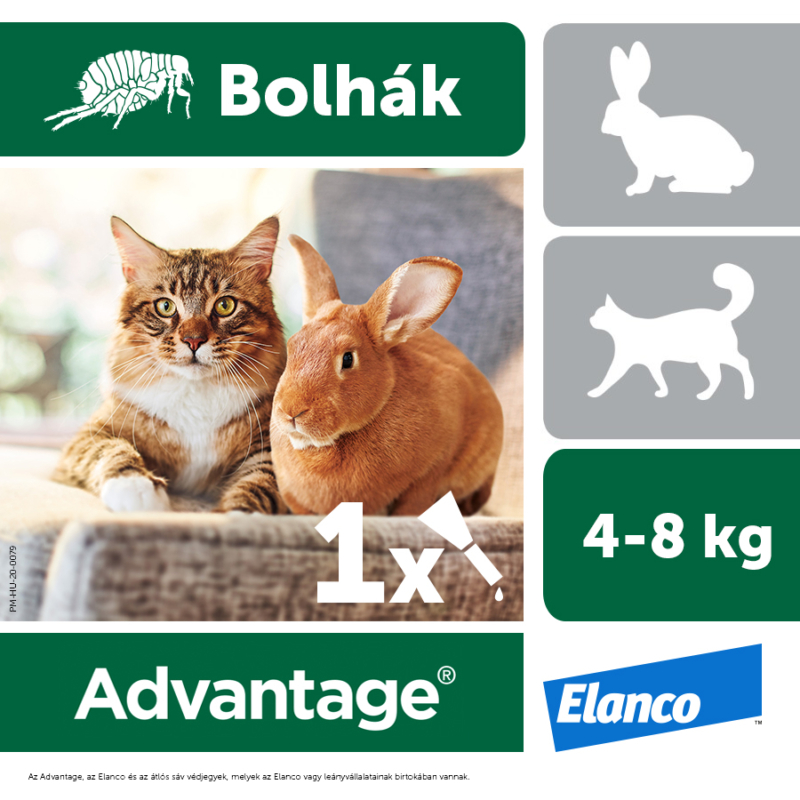 Advantage Cat 0,8 ml (8 kg-ig)